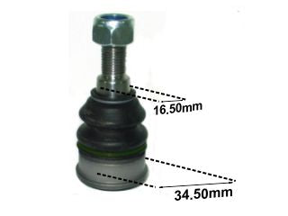 ROTULAS DE SUSPENSION HONDA FIT 03/08 ROTULA INFERIOR DERECHA/IZQUIERDA PIVOTE  16 MM_