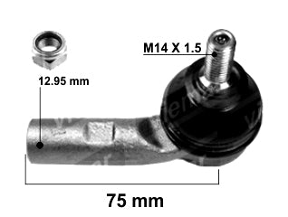 EXTREMOS DE DIRECCION LIVIANOS FORD  FOCUS 06/09 IZQUIERDO_