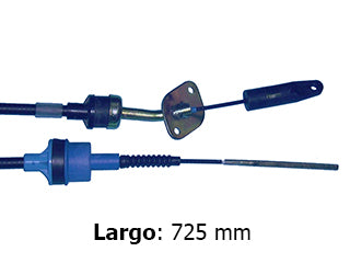 CABLES DE EMBRAGUE LIVIANOS FIAT UNO/FIORINO 1.0 8V-1.3 8V FIRE 03/.. LARGO 725 MM_