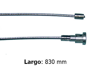 CABLES FRENO DE MANO LIVIANOS CHEVROLET CORSA II/MONTANA 02/.. FRENO TRASERO DERECHO A CAMPANA - LARGO 830 MM_