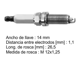 BUJIAS DE ENCENDIDO RENAULT FLUENCE/MEGANE III 2.0/KOLEOS 2.5 / NISSAN MARCH 1.6/NOTE 1.6/SENTRA 1.8-2.0/TIIDA 1.8 - PACK X10