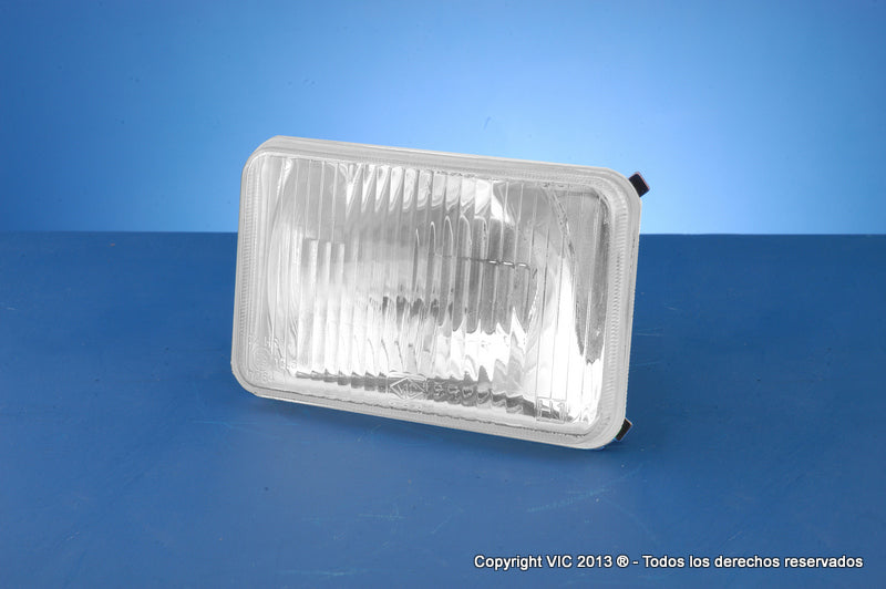 OPTICA VIC 5 3/4" RECTANGULAR LUZ ALTA (669) CON LAMPARA H1 - CHEVROLET P.UP C-10 / UNIVERSAL LIVIANOS