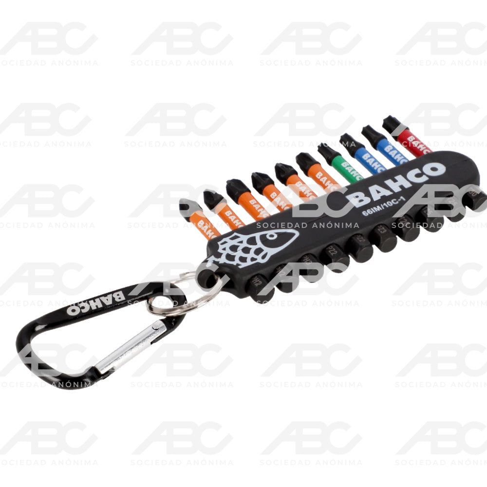 JUEGO DE PUNTAS DE TORSIÓN 1/4" DE IMPACTO PARA PHILLIPS/POZIDRIV/TORX® CON SOPORTE DE BAHCO 66IM/10C-1