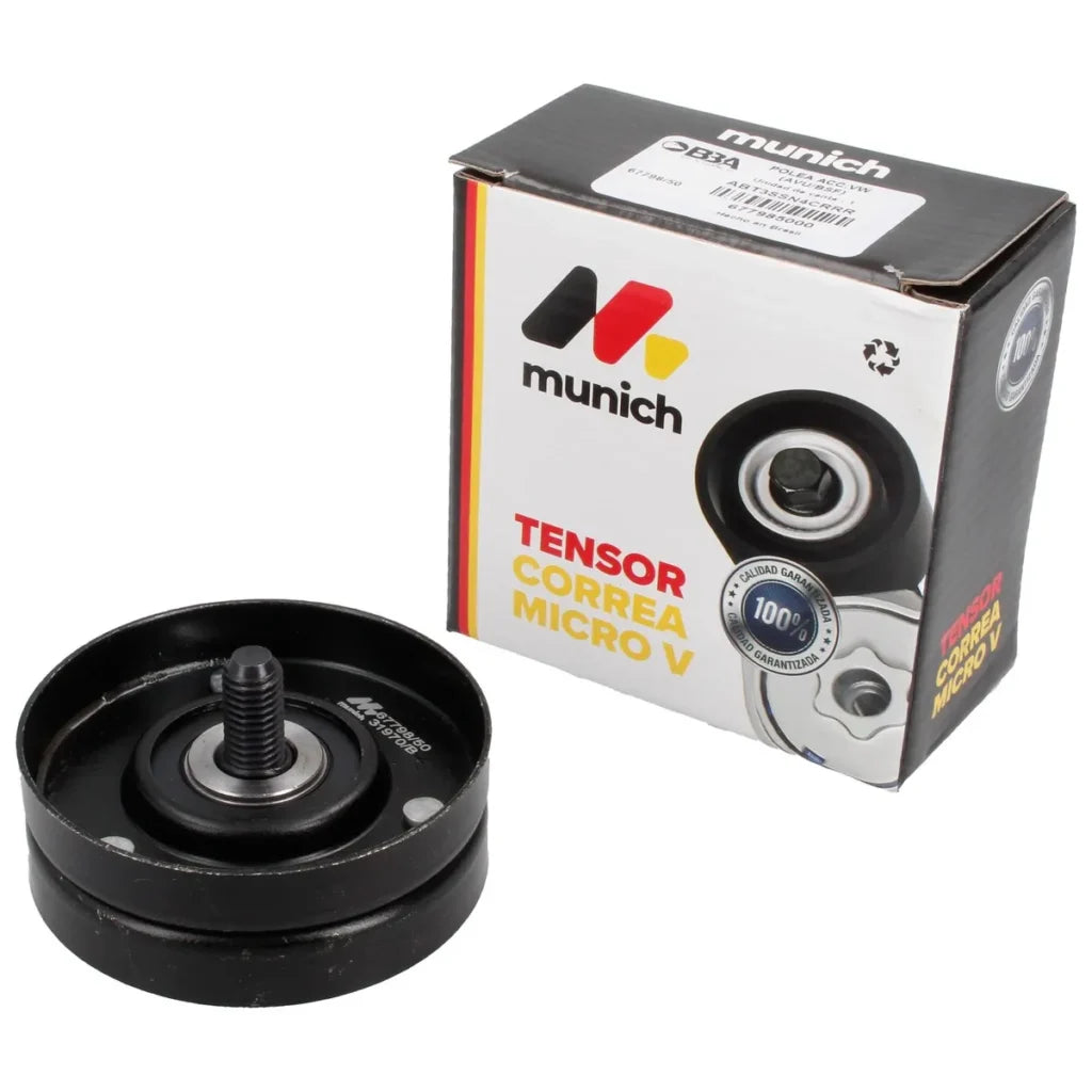 POLEA ACCESORIOS MUNICH VW (AVU/BSF) (POLY V - MICRO V) - AUDI A3 / VOLKSWAGEN FOX G1 / VOLKSWAGEN SAVEIRO G4