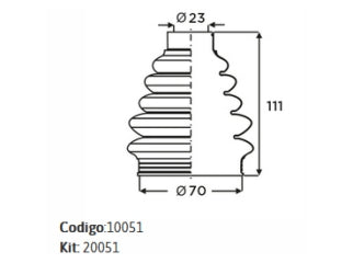 KIT FUELLES TRANSMISION FORD KA 2014/.. LADO RUEDA AMBOS LADOS_