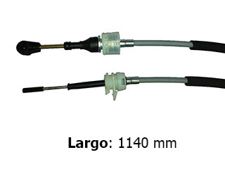CABLES CAMBIOS - SELECTORA DE CAJA LIVIANOS CHEVROLET CLASSIC 15/.. CABLE LARGO - LARGO 1140 MM_