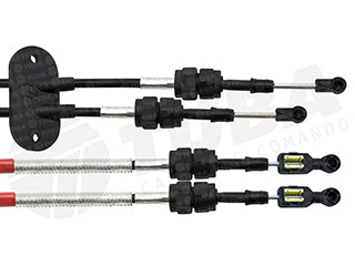 CABLES CAMBIOS - SELECTORA DE CAJA LIVIANOS FORD FOCUS 99/03 CAJA MTX75 DOS CABLES UNIDOS CON GOMA - LARGO 1190 MM_