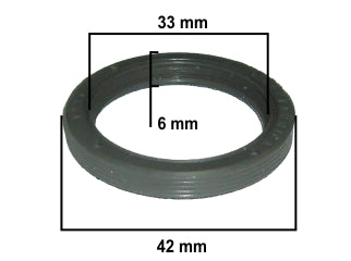 RETENES MOTOR LIVIANOS RENAULT CLIO II/LOGAN/FLUENCE 1.6 16V K4M RETEN ARBOL DE LEVAS 33.00X42.00X6.00 MM - VITON_