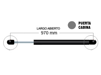 AMORTIGUADORES A GAS AGRICOLA COMPACTADOR FS 812 COMPUERTA TOLVA // OEM QC25-510-1400 - PACK X2