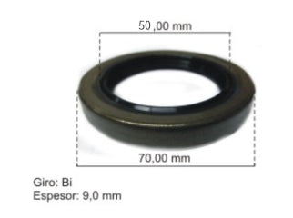 RETENES VARIOS TOYOTA HILUX ../05  RUEDA TRASERA 50.00X70.00X9.00 MM - MX-L_
