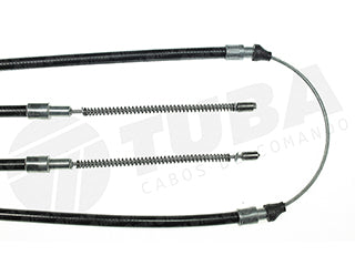 CABLES FRENO DE MANO LIVIANOS VOLKSWAGEN GOL/GACEL/SENDA/SAVEIRO 1.6 AE 89/94 FRENO ENTRE RUEDAS - LARGO 2620 MM_