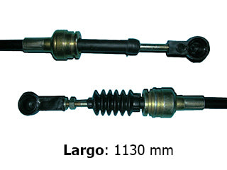 CABLES CAMBIOS - SELECTORA DE CAJA LIVIANOS FIAT PALIO/SIENA FASE III-IV/STRADA FASE IV 1.4 8V MPI INSERCION-EXTREMOS METALICOS-LARGO 1130 MM -