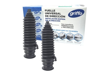 FUELLES DE DIRECCION UNIVERSAL ADAPTABLE VEHICULOS LIVIANOS COMERCIALES Y 4X4 POR 2 UNIDAD-MONTAJE SIN DESARMAR EXTREMO_