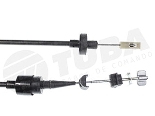 CABLES DE EMBRAGUE LIVIANOS VOLKSWAGEN GOL/SAVEIRO 2.0 AP 92/94-1.9 D 97/.. HORQUILLA PLASTICA - LARGO 970 MM_