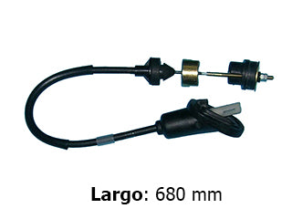 CABLES DE EMBRAGUE LIVIANOS PEUGEOT 106 / CITROEN SAXO 1.4-1.5 D 96/.. CON DH - SIN AA - REGULACION MANUAL - LARGO 680 MM - FREM