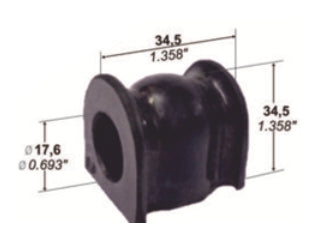 BUJES DE SUSPENSION LIVIANOS HONDA CRV 02/04 BUJE BARRA ESTABILIZADORA TRASERA_