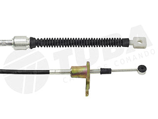 CABLES CAMBIOS - SELECTORA DE CAJA LIVIANOS FORD ORION 1.6 AP-1.8 AE 92/.. / VOLKSWAGEN POINTER ENGANCHE CON CHAPA - LARGO 1335 MM_