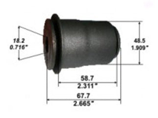 BUJES DE SUSPENSION LIVIANOS FORD RANGER 12/.. BUJE PARRILLA INFERIOR PARTE DELANTERA_