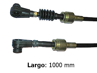 CABLES CAMBIOS - SELECTORA DE CAJA LIVIANOS FIAT PALIO/SIENA FASE I 1.3 16V FIRE 01/03 SELECCION - ROTULA CHICA - LARGO 1000 MM_