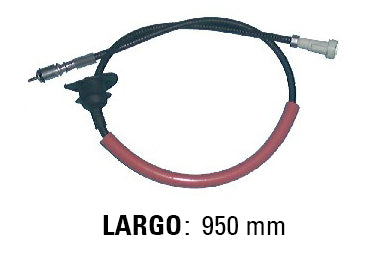 CABLES VELOCIMETRO LIVIANOS RENAULT 9/11 88/.. CON GUARDAPOLVO BULBO Y ACOPLE PLASTICO - LARGO 950 MM - FREMEC 1133_