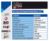 KIT Llave Impacto Neumática 1/2" 10PZ BTA