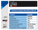 Pistola de Engrase Neumática 400cc BTA