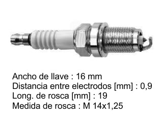 BUJIAS DE ENCENDIDO VOLKSWAGEN SCIROCCO / AUDI A1/A3/Q3 1.4 TFSI - PACK X10