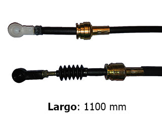 CABLES CAMBIOS - SELECTORA DE CAJA LIVIANOS FIAT PALIO/SIENA/STRADA 1.3 16V MPI-1.4 8V MPI FIRE 01/.. INSERCION - ROTULA GRANDE - LARGO 1100 MM