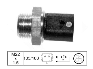 BULBOS TEMPERATURA ELECTROVENT DISCONTINUADO // CHEVROLET OMEGA 2.0 8V-2.2 MPFI 93-95_