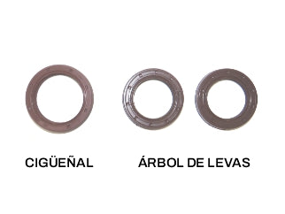 RETENES DE DISTRIBUCION KITS RENAULT 1.6 16V K4M RETENES CIGUENAL Y ARBOLES DE LEVAS_