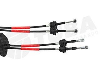CABLES CAMBIOS - SELECTORA DE CAJA LIVIANOS CITROEN XSARA/XSARA PICASSO 00/.. DOS CABLES UNIDOS CON GOMA - LARGO 1060 MM_