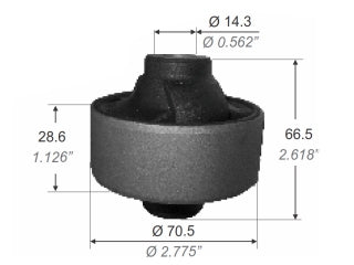 BUJES DE SUSPENSION LIVIANOS CHEVROLET ONIX/PRISMA/SPIN/COBALT/SPIN BUJE PARRILLA DELANTERA PARTE POSTERIOR_