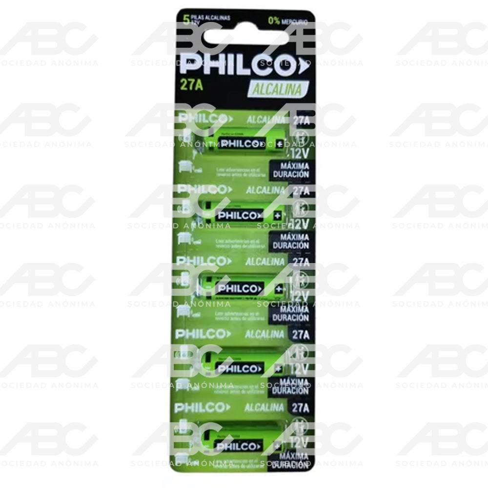 PILA A27 BLISTER X5 PHILCO 94A27B5PI