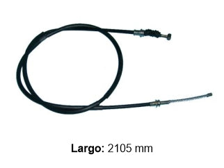 CABLES FRENO DE MANO LIVIANOS ISUZU LUV 4X4 DOBLE CABINA 3.1 99/.. FRENO TRASERO DERECHO - LARGO 2105 MM - FREMEC 3878_