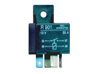 RELE RELAYS UNIVERSAL RELE MINI INTERRUPTOR SIMPLE 12 V - 50 A - 4 CONTACTOS - LUCES-BOCINA-AA-BOMBA COMBUSTIBLE