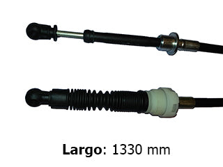 CABLES CAMBIOS - SELECTORA DE CAJA LIVIANOS FORD ORION GHIA / VOLKSWAGEN POINTER GTI 2.0 92/.. SELECCION SIN CHAPA - LARGO 1330 MM_