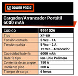 CARGADOR-ARRANCADOR XP-60 6000A/h