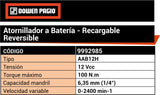 ATORNILLADOR IMPAC BATERIA 1/4"-12V