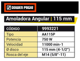 Amoladora Angular 115mm 750W DP-MAG