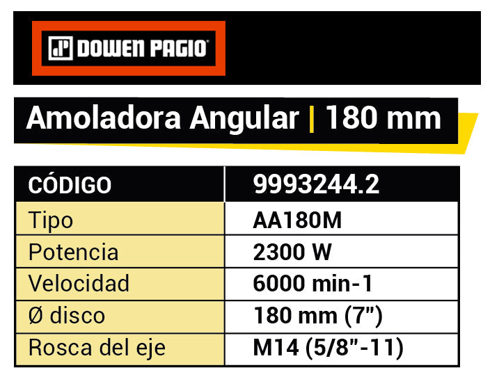 Amoladora Angular 180mm 2300W DP-MAG