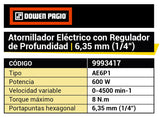 ATORNILLADOR 1/4" HEX 600W DP-MAG