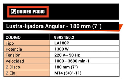 LUSTRALIJADORA 180mm 1300W - DP