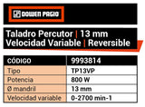 TALADRO PERCUTOR 13mm 800W DP