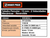 TALADRO PERCUTOR 13mm-2vel-1100W DP