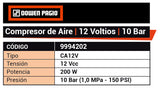 COMPRESOR D/AIRE 12V - 200W DP