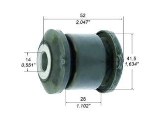 BUJES DE SUSPENSION LIVIANOS HONDA FIT/CITY 15/../HRV 16/.. BUJE DE PARRILLA DELANTERA INFERIOR 14X41.5X52X28 MM_