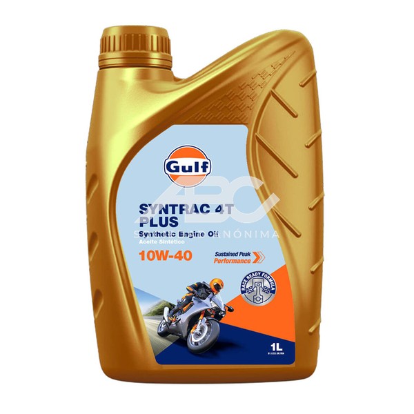 ACEITE GULF SYNTRAC 4T 10W-40, ENVASE 1 LITRO 01.0.92.41