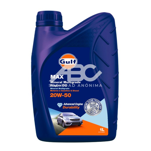 ACEITE GULF MAX 20W50 01.1.15.42