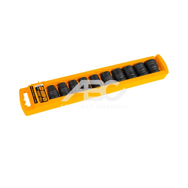 SET BOCALLAVES IMPACTO 1/2" 10PC TOLSEN 015-18295