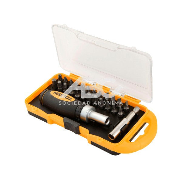 DESTORNILLADOR C/PUNTAS INTERCAMBIABLES 26 PZ TOLSEN 015-20034